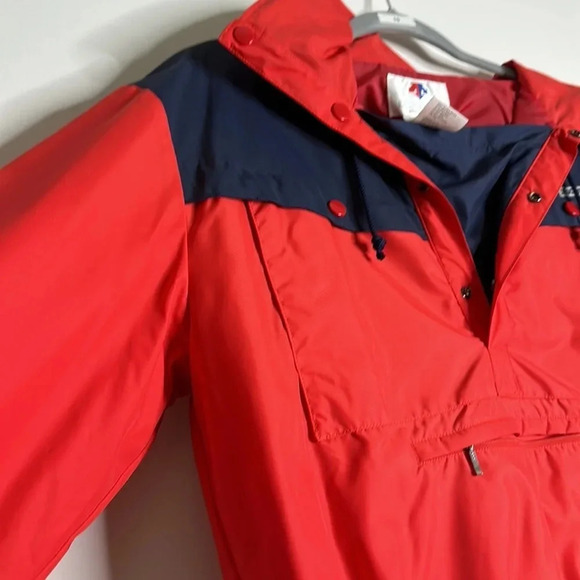 Descente vintage Mens pullover anorak Jacket with hood and size Small EUC - Picture 4 of 5